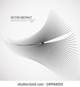 Vector halftone dots 3D background. Illustration for you design. 