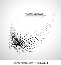 Vector halftone dots 3D background. Illustration for you design. 