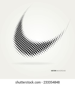 Vector halftone dots abstract background. Design template