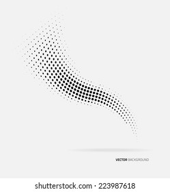 Vector halftone dots abstract business grey background