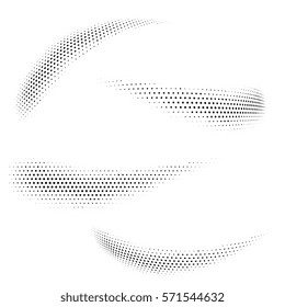 Vector halftone dots. Abstract dotted vector background