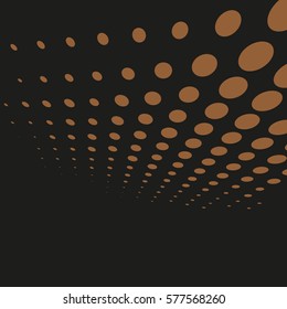 Vector halftone dots. Abstract dotted background.