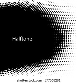 Vector halftone dots. Abstract dotted background.