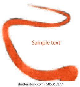 Vector halftone dots. Abstract dotted background.