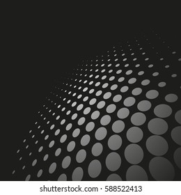 Vector halftone dots. Abstract dotted background.