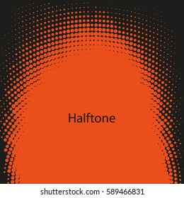 Vector halftone dots. Abstract dotted background.