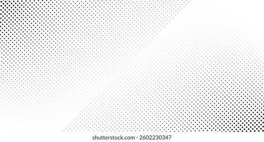 Vector halftone dots background. Black and white comic pattern modern sport