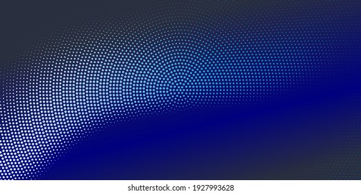 Vector Halftone Dots Background. Colorful Comic Pattern. Radial Gradient Hexagon Texture.