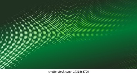 Fondo de puntos de semitono vectorial. Patrón de cómic colorido. Textura hexagonal de gradiente radial.