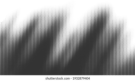 Vector halftone dots background. Colorful comic pattern. Wavy dotted texture.