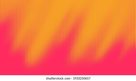 Vector halftone dots background. Colorful striped pattern. Wavy dotted texture.