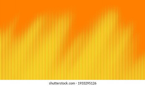 Vector halftone dots background. Colorful striped pattern. Wavy dotted texture.