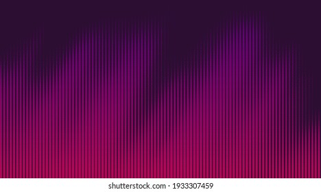 Vector halftone dots background. Colorful striped pattern. Wavy dotted texture.