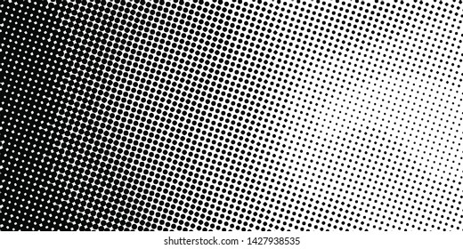 Vector halftone dots background, fading dot effect
