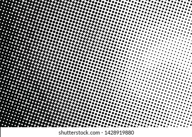 Vector halftone dots background, fading dot effect