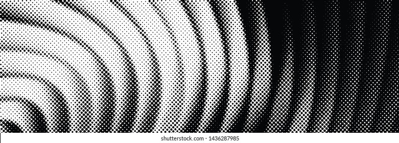 Vector halftone dots background, fading dot effect