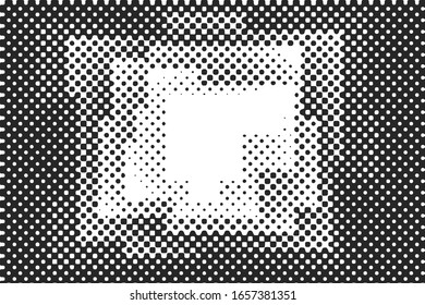 Vector halftone dots background, fading dot effect. 
