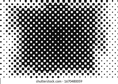 Vector halftone dots background, fading dot effect. 