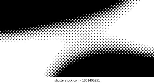Vector halftone dots background, fading dot effect