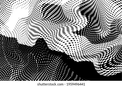 Vector halftone dots background, fading dot effect. Grunge style.