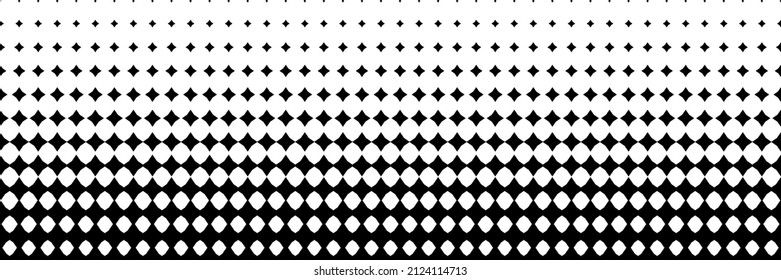 Vector halftone dots background, fading dot effect, banner