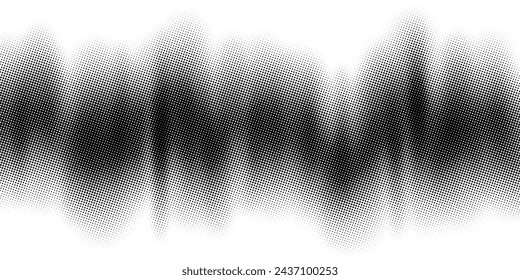 Vector halftone dots background, fading dot effect