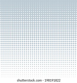 Vector halftone dots. Black dots on white background.