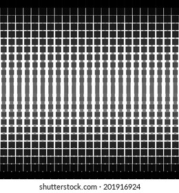 Vector halftone dots. Black dots on white background.