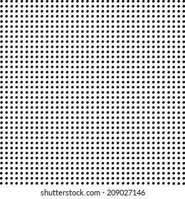 Vector halftone dots. Black dots on white background.