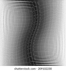 Vector halftone dots. Black dots on white background.