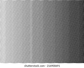 Vector halftone dots. Black dots on white background.