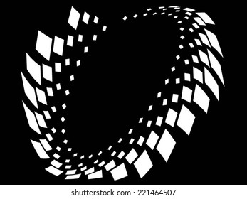 Vector halftone dots. Black dots on white background.