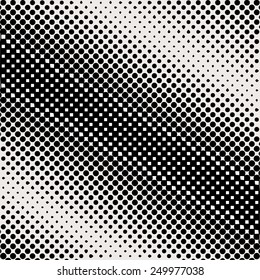 Vector halftone dots. Black dots on white background.