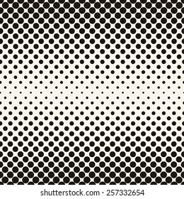 Vector halftone dots. Black dots on white background. Retro style faded colors vintage old look 