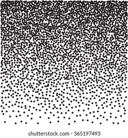 Vector halftone dots. Black dots on white.