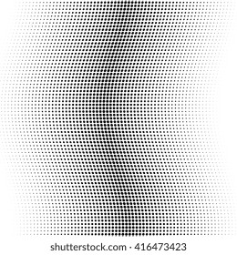 Vector halftone dots. Black dots on white background. Halftone effect vector background
