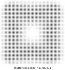 Vector halftone dots. Black dots on white background. Halftone effect vector background