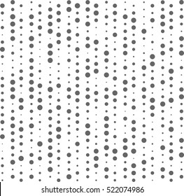 Vector halftone dots. Black dots on white background. Vector illustration.
