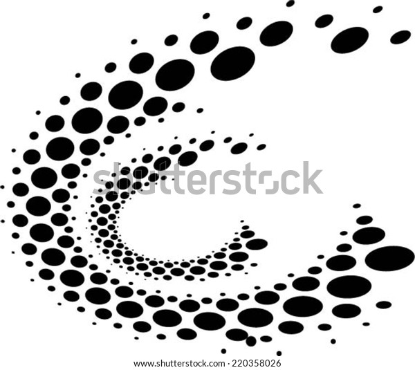 Vector
halftone dots. Black dots on white
background.
