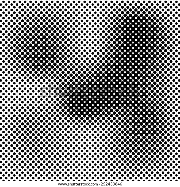 Vector halftone dots. Black dots on white
background. Vector
illustration.