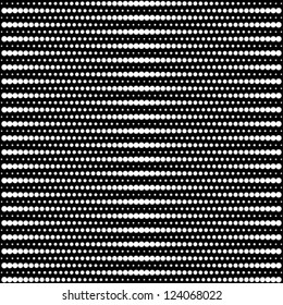 Vector halftone dots - black and white