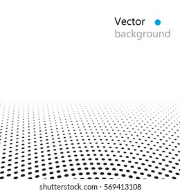 Vector halftone dots. blue dots on white background.