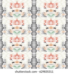 Vector halftone dots. Color dots on white background. Vector illustration.