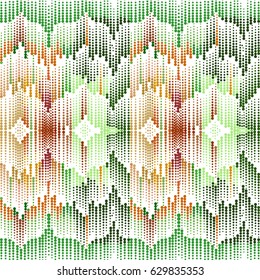 Vector halftone dots. Color dots on white background. Vector illustration.