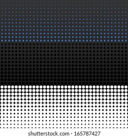Vector halftone dots flag series - Estonia