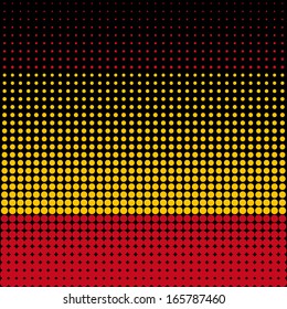 Vector halftone dots flag series - Spain