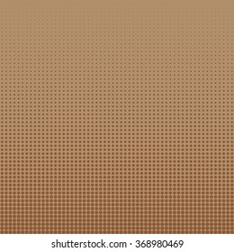 Vector halftone dots illustration with pantone colors of the year 2016 Iced Coffee. Dots on gradient background.