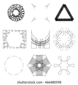 Vector Halftone Dots Logo Design Template.