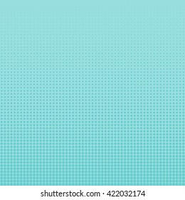 Vector halftone dots. Dots on Blue gradient background.