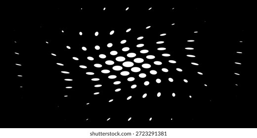 Vector de puntos semitono. Blanco y negro. Ilustración

